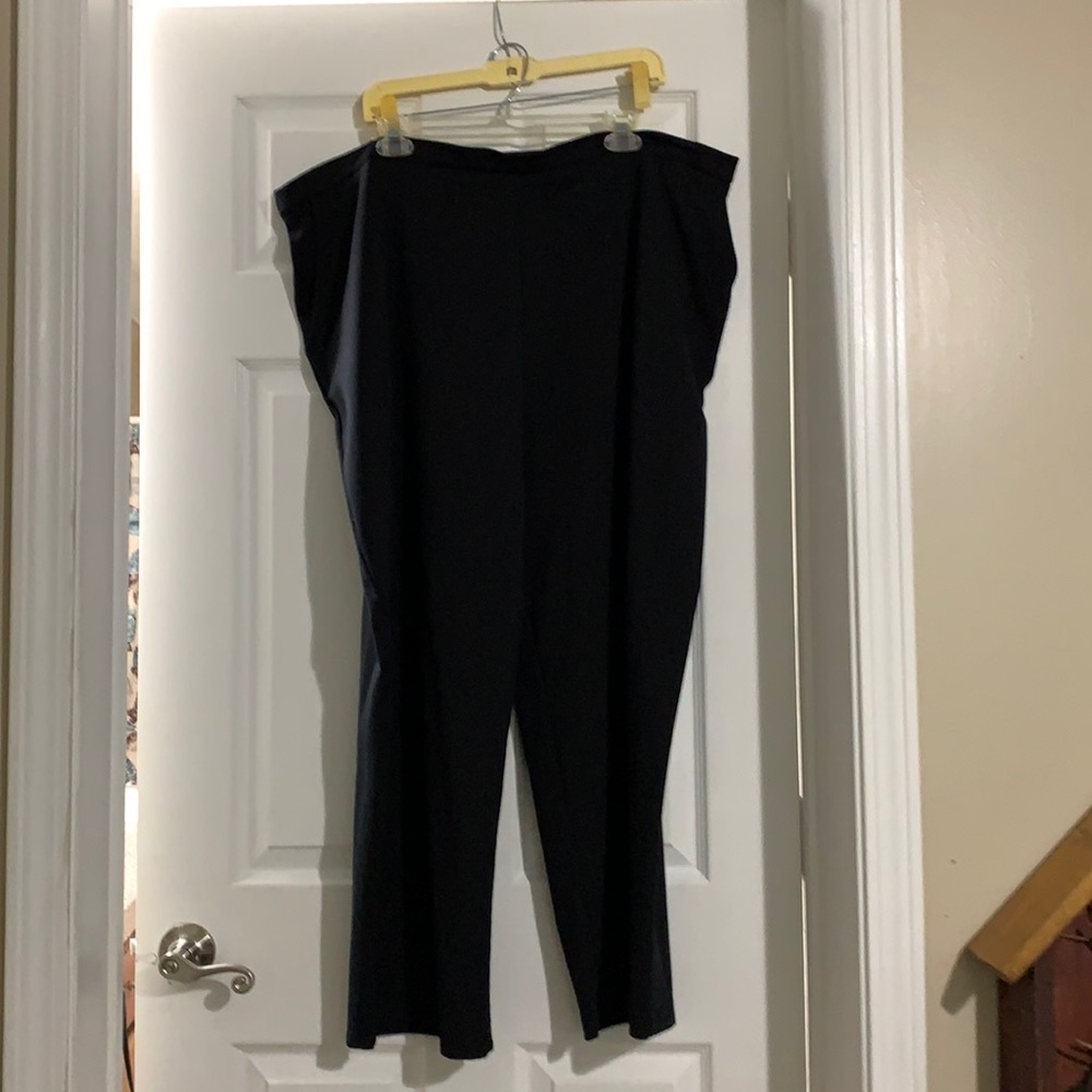 Black dress pants.  White stag. 26/28